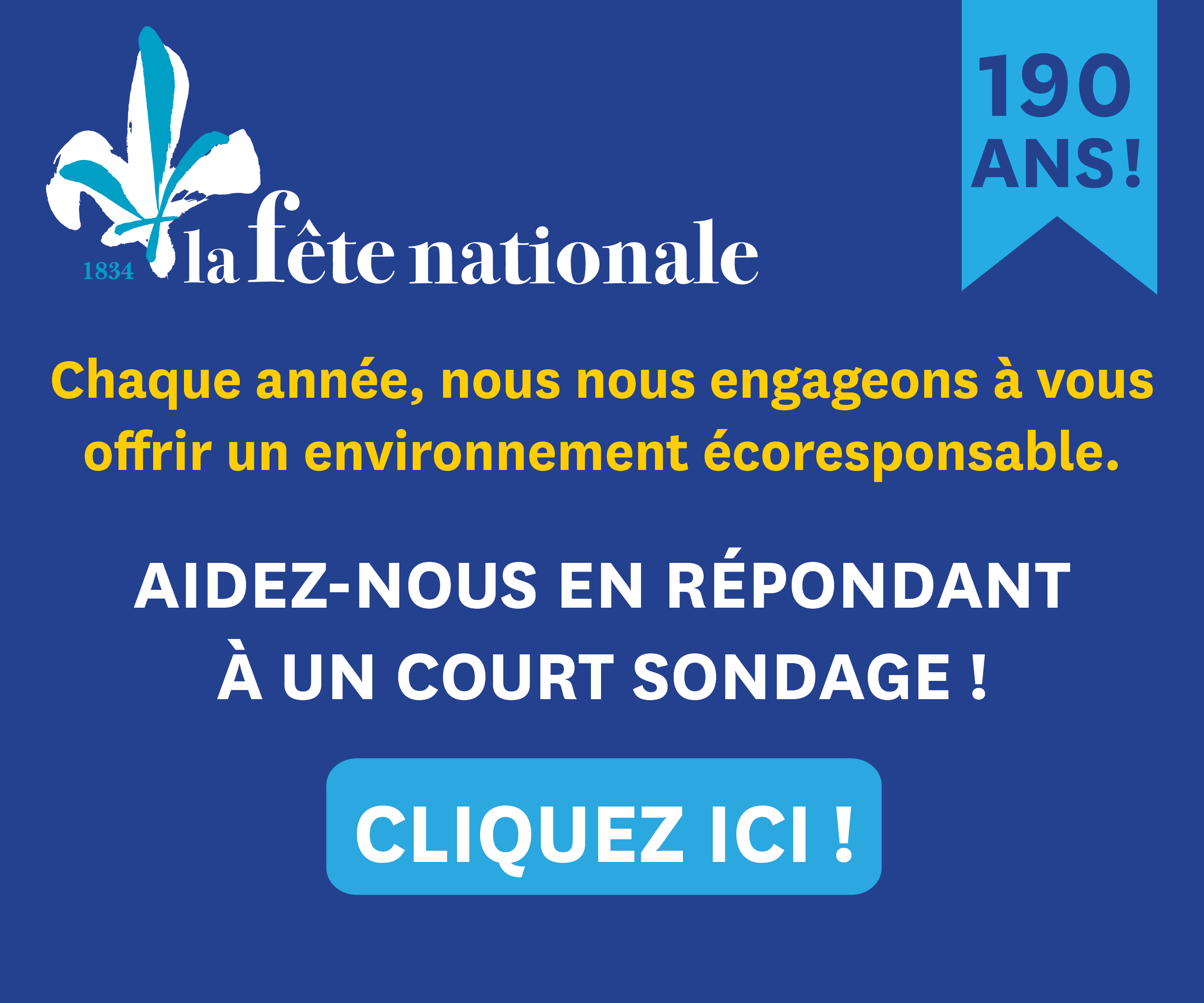 Écoresponsabilité – sondage